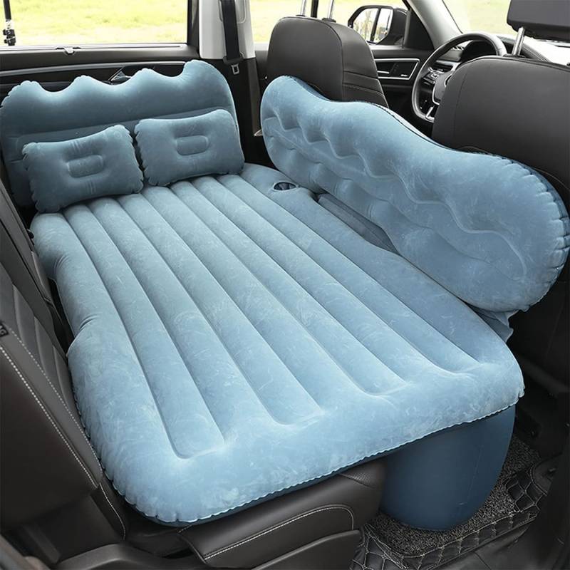 Auto Matratze für VW Touran II, Auto Luftmatratzen Aufblasbare Camping Kombi Luftbett Camping Outdoor Traveling Aktivitäten,Blue von CWMAD