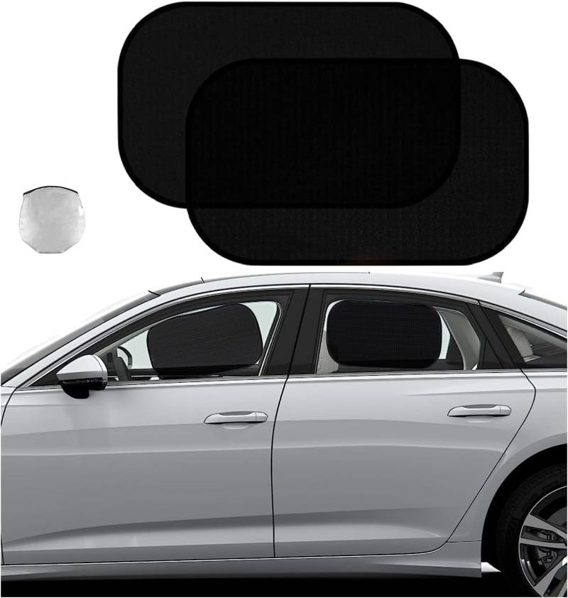 2×Autofenster Sonnenschutz für Hyundai Imported I30/I30N 2018-2023,50×30cm Sonnenschutz Auto Car Shades Sonnenschutz Fenster Auto Fenster Sonnenschutz Sonnenschutz für Seitenscheiben von CWMBM