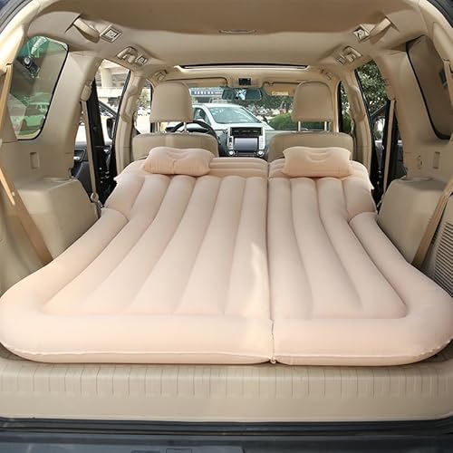 Auto Matratze für VW Passat B6 Variant 2005-2011, Auto Luftmatratze Tragbare Bequeme Auto Matratze Kofferraum Luftbett Auto Kofferraum Auto Bett,Beig-e von CWMBM