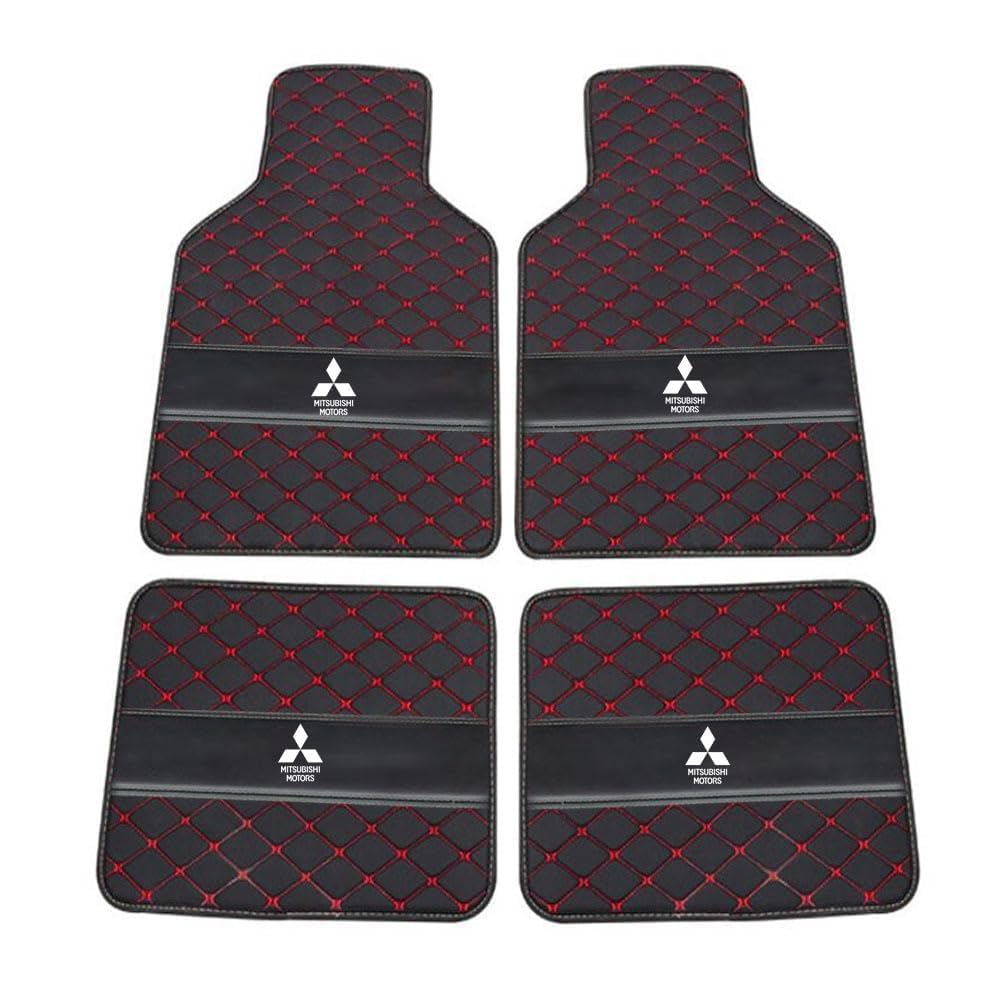 Automatten Individuelle Teppich-Fußmatten für Mitsubishi ASX 2014-2023, rutschfest Wasserdicht Allwetterschutz Automatten-Set für Vorne und Hinten Zubehör,B von CWMFLI