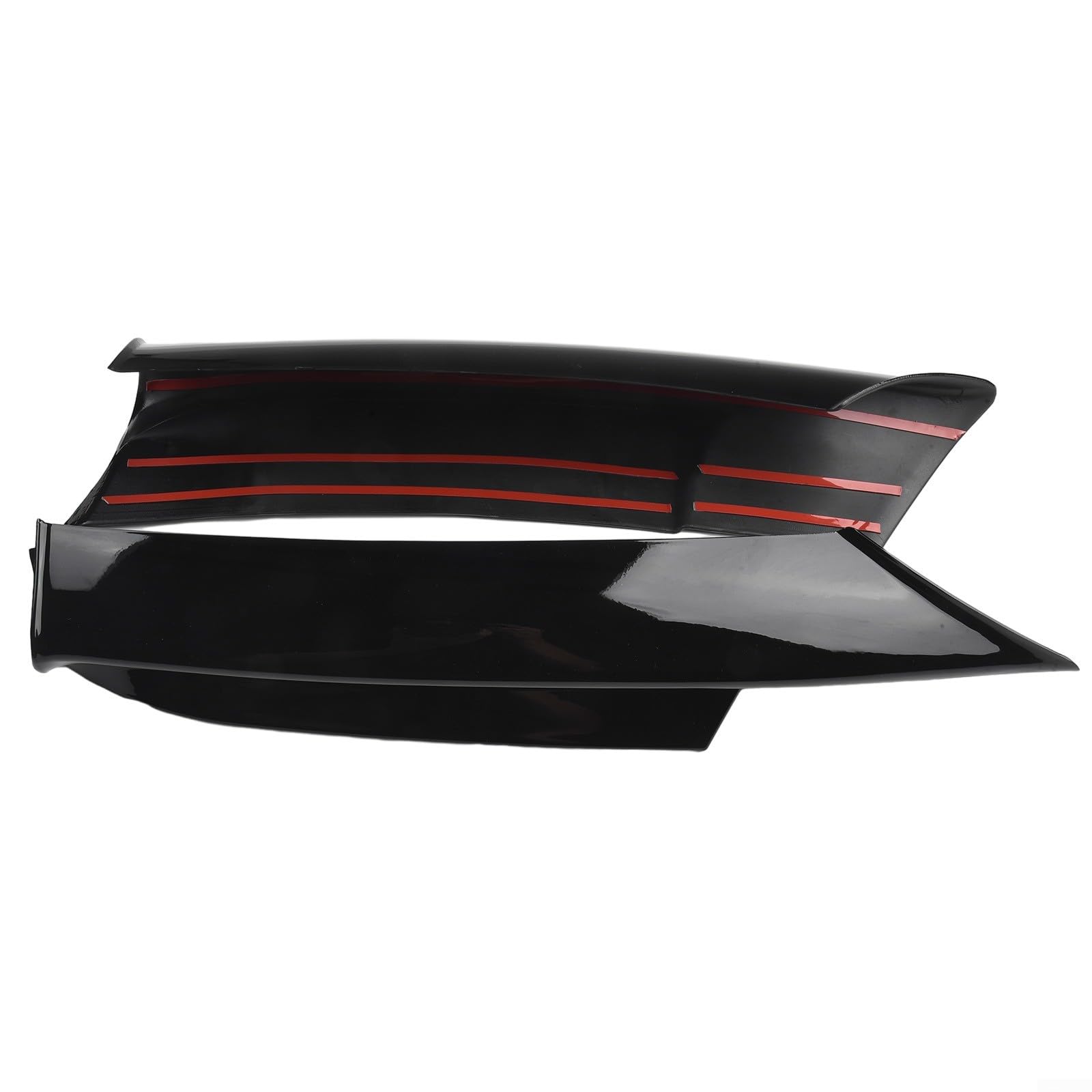 CWOQOCW 2 x Frontstoßstangen-Lippen-Splitterklappe für BMW 3er-Serie E90 E91 320I 330I 2005–2008, M-Tech Sport Stoßstange, Carbon-Optik, aerodynamisches Zubehör (schwarz) von CWOQOCW