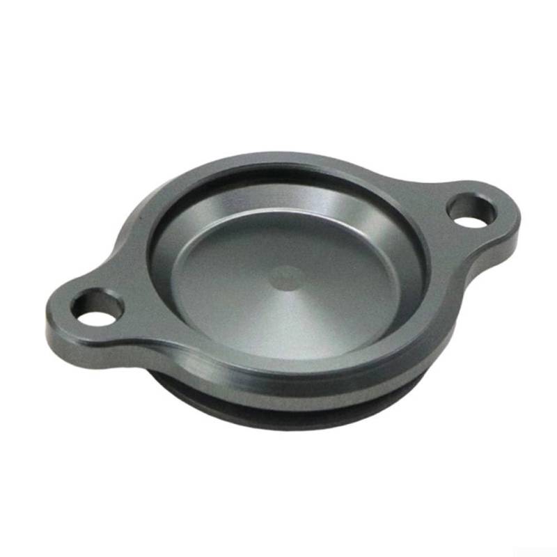 CWOQOCW CNC-Motorölfilterkappe für Honda Super für 50 110 125 Cross Monkey DAX für MSX Grom Kurbelgehäuseabdeckung Aluminiumlegierung (grau) von CWOQOCW