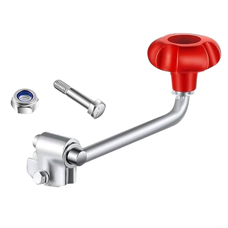 CWOQOCW Wagenhebergriff aus Karbonstahl, Ersatz-Set mit Schraubenmutter-Unterlegscheibe, 21,3 cm, obere Windkurbel für Automobil-Anhängerheber von CWOQOCW