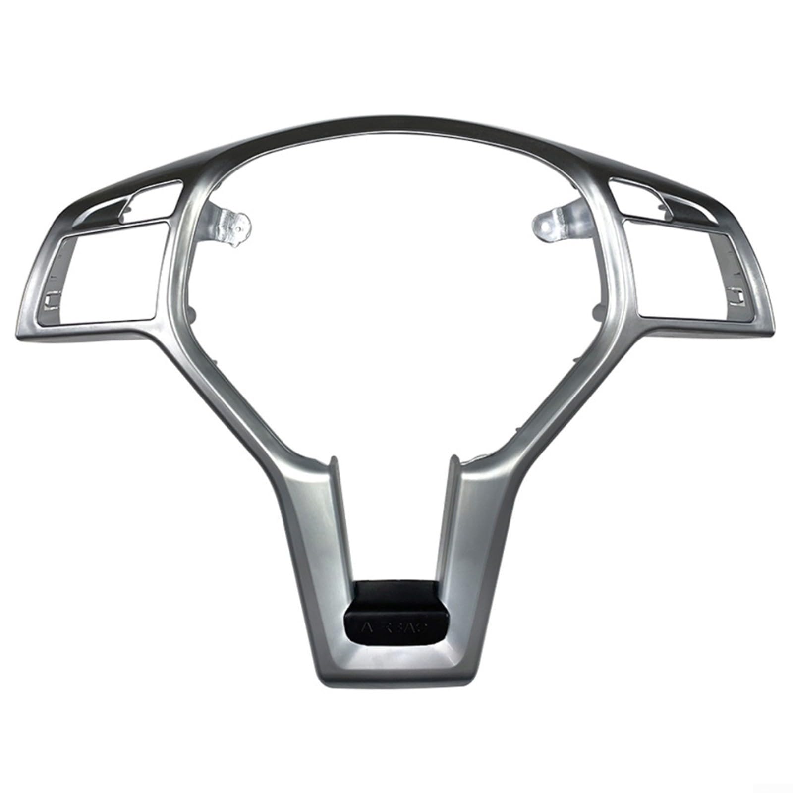 Lenkrad-Dekor-Abdeckung, Auto-Lenkradverkleidung, Silber, für C-Klasse W204 E-Klasse W212 2012–2014, Karbonfaser-Optik (Silber) von CWOQOCW