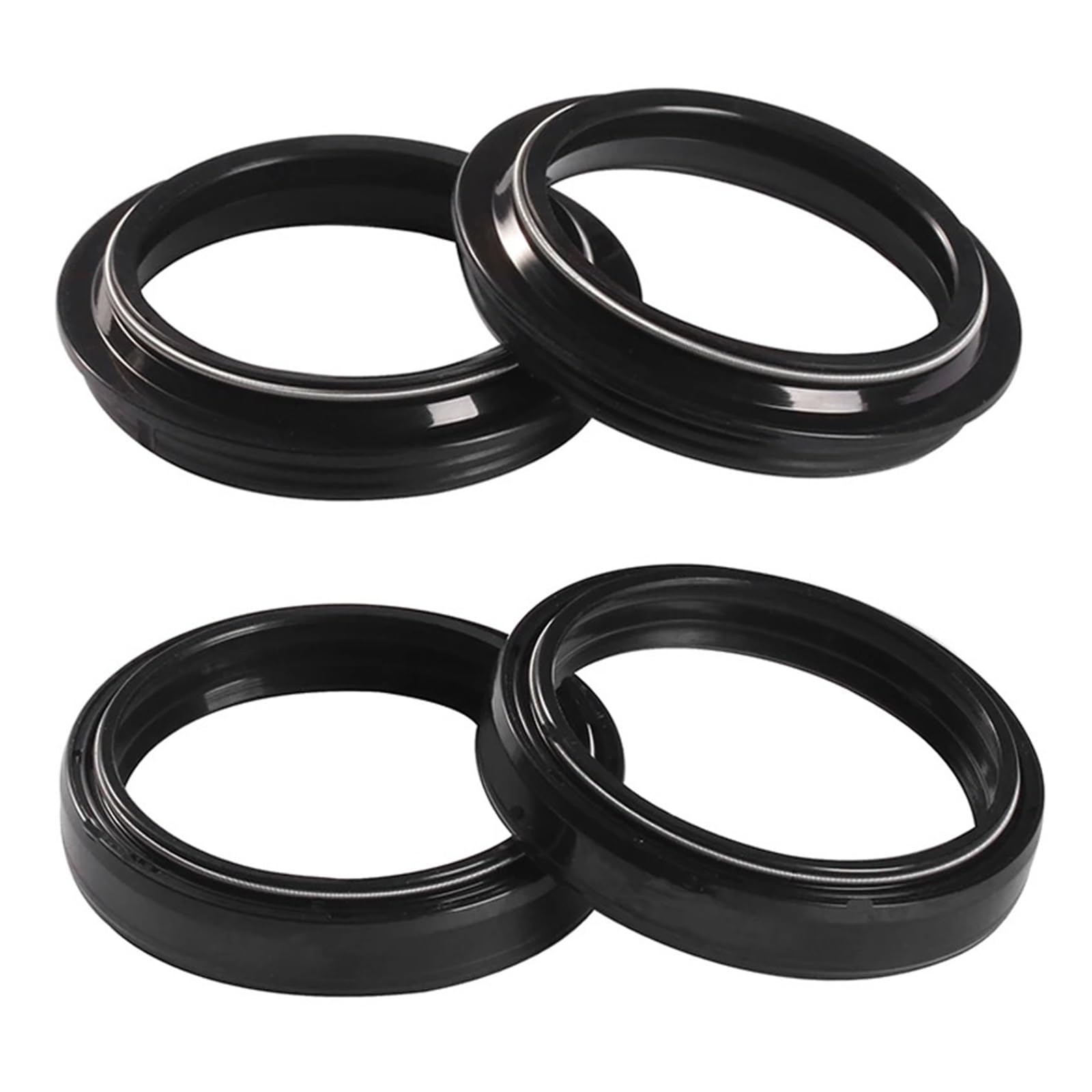 Motorrad Gabel Dämpfer Öl Dichtung & Staub Abdeckung for 250 300 350 390 400 430 450 480 498 RR ENDURO 2T BETA 2012-2023(Color:2pcs oil 2pcs dust) von CWXKGL