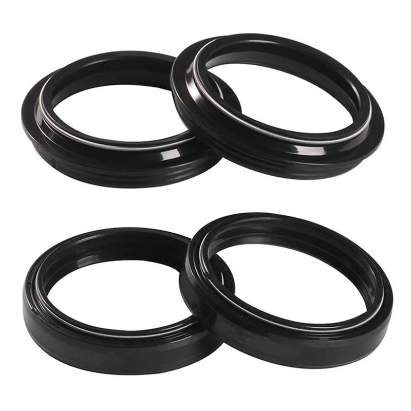 Motorrad Gabel Dämpfer Öl Dichtung & Staub Abdeckung for 250 300 350 390 400 430 450 480 498 RR ENDURO 2T BETA 2012-2023(Color:2pcs oil 2pcs dust) von CWXKGL