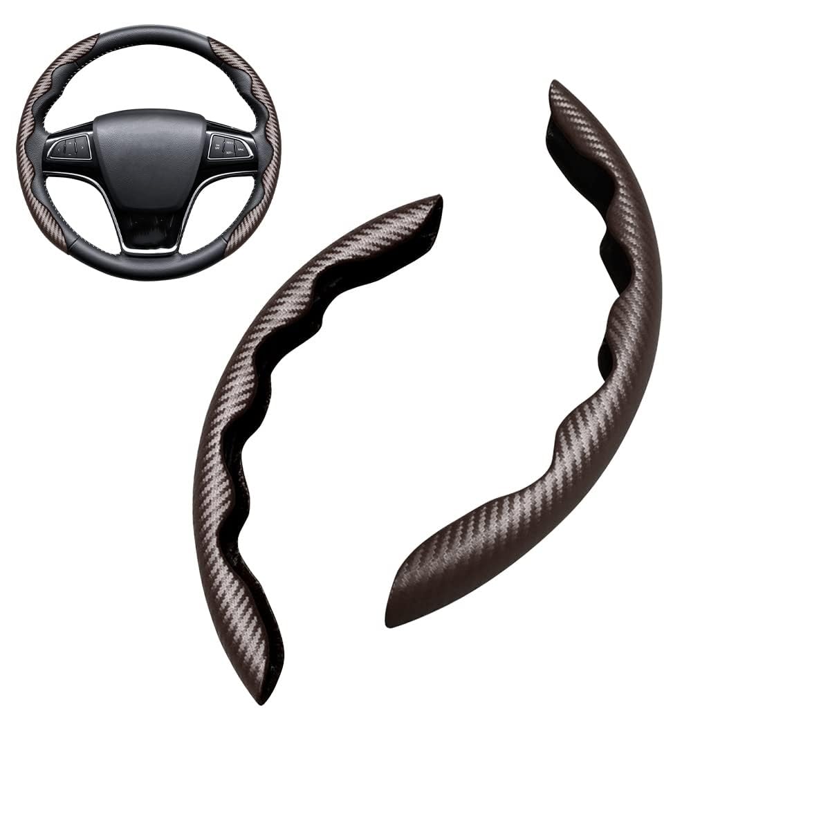 Auto-Lenkradbezug für Toyota Proace Verso II SWB 2016, Rutschfester atmungsaktiver segmentierter Lenkradschutz Autoinnenausstattung,Coffee Auto-Lenkradbezug für Toyota Proace Verso II SWB 2016, Rutschfester atmungsaktiver segmentierter Lenkradschutz Autoinnenausstattung,Coffee von CWYLF