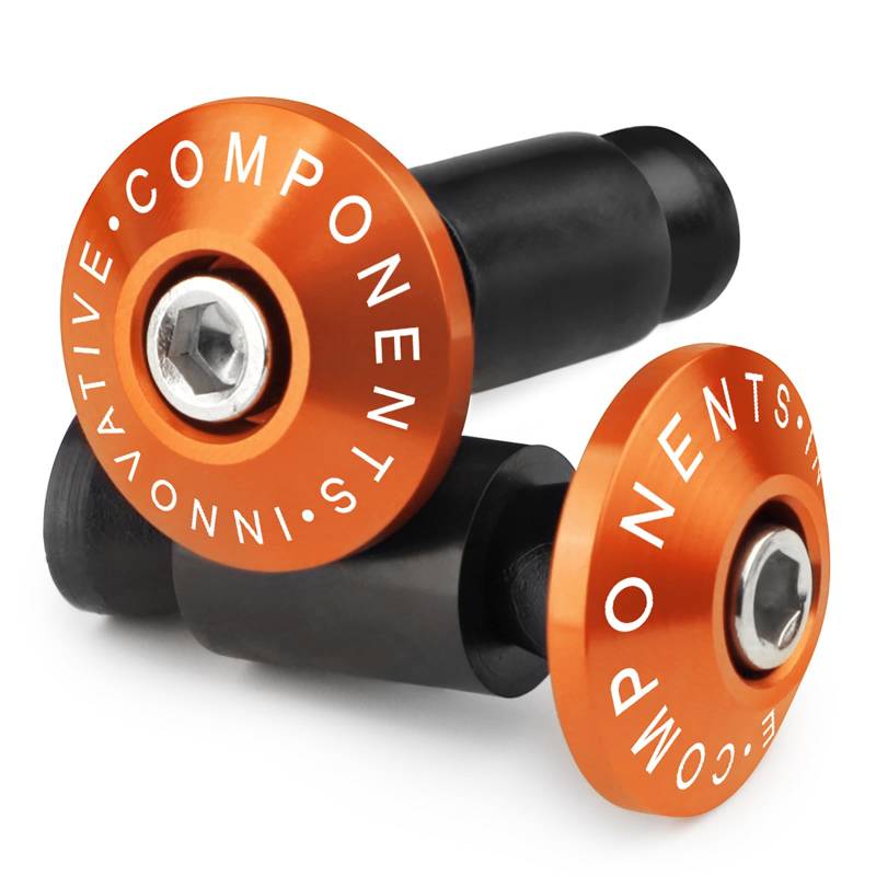 CXEPI Motorrad Lenkergewichte,Universelle Lenkerenden für Ø22mm (7/8") Lenker,Orange von CXEPI