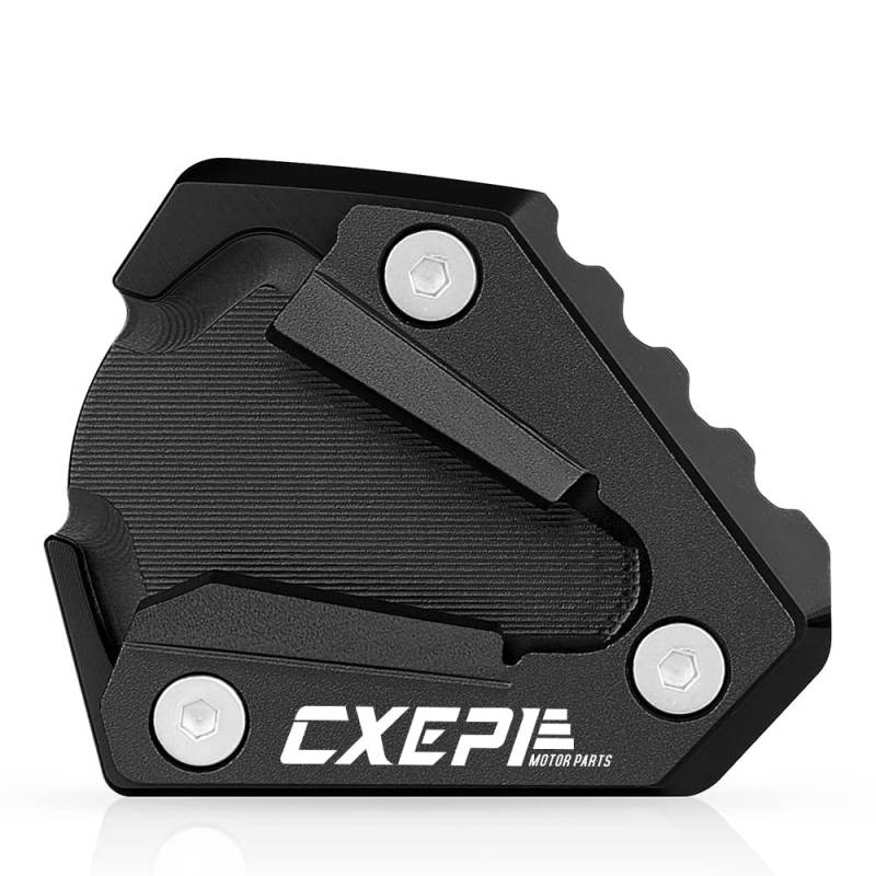 CXEPI Motorrad Seitenständer Vergrößern Fuß-Verbreiterung Ständer Platte Pad für 1290 SUPER ADVENRUTE S 1290 SAS 2021-2023,Schwarz von CXEPI