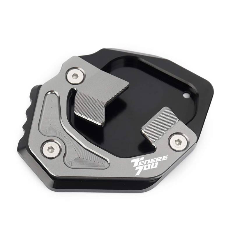 CXEPI Motorrad Seitenständer Vergrößern Fuß-Verbreiterung Ständer Platte Pad für Tenere 700 XTZ 700 T700 2019-2023,Titanfarbe von CXEPI