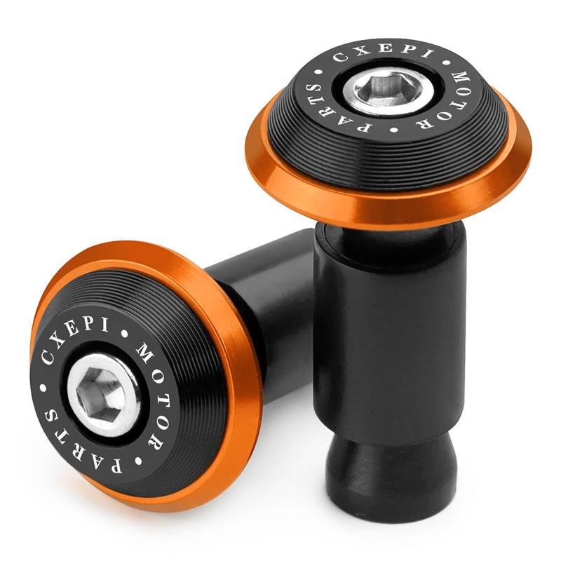 CXEPI Universal 1Pair Motorrad Lenkerenden Lenkergewichte Vibrationsdämpfer,Lenkerendstecker Ø22mm (7/8") Zoll Motorrad Lenkerende Schieberkappen von CXEPI