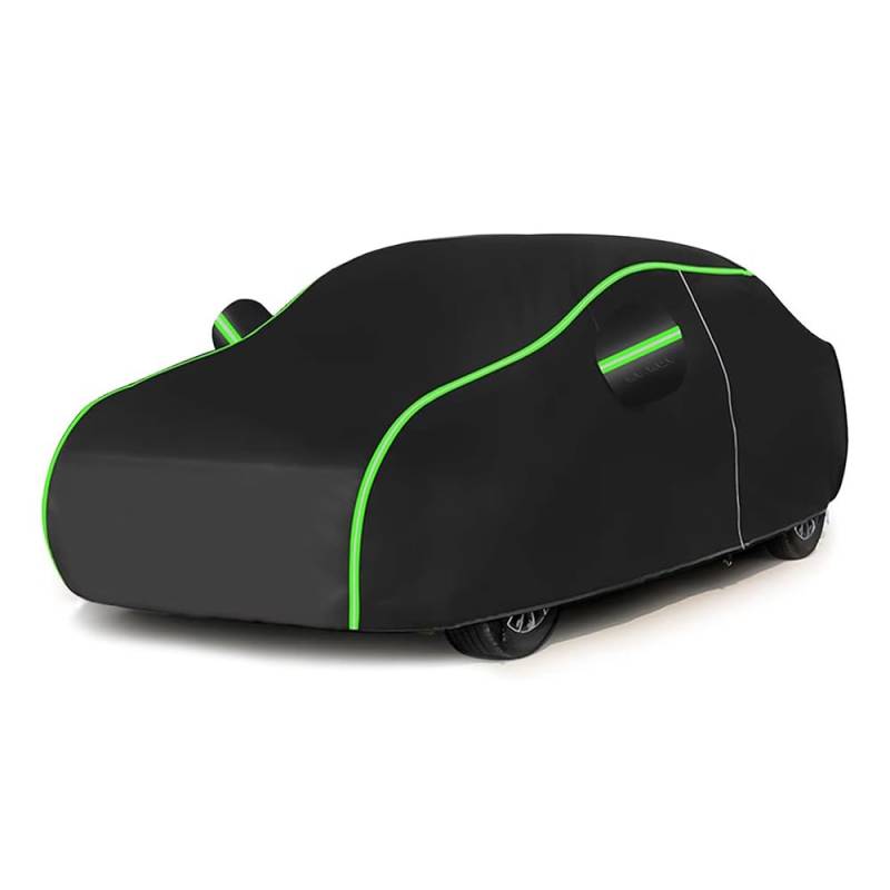 Autoabdeckung für Mazda Mazda2 2 Sedan (Type DJ) 2015 2016 2017 2018 2019 2020 2021 2022 Wasserdicht Outdoor Autoabdeckungen Atmungsaktiv Vollgarage Abdeckplane Auto Schutzhülle,Black von CXFFB