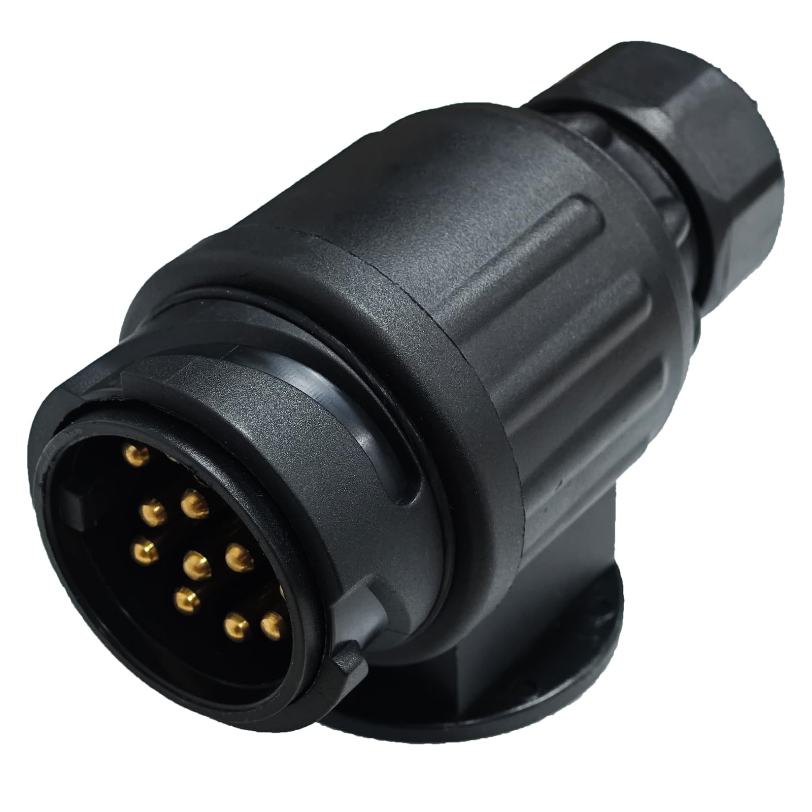 CXTM 13 Polig Anhänger Stecker,mit Montagezubehör,12V Wasserdicht 13-pol Anhänger Stecker und Steckdose Nach ISO 1724,für Anhänger Wohnwagen RV,AHK Adapter (Stecker) von CXTM