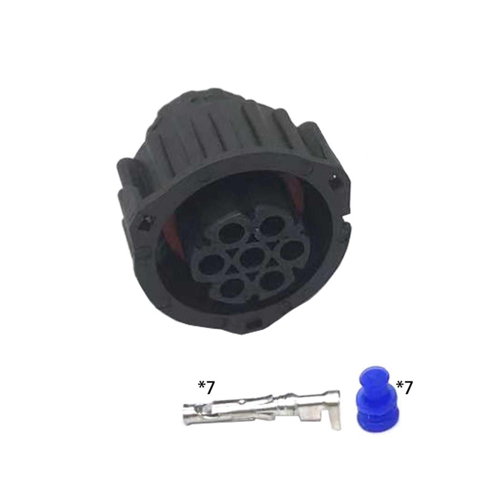 CXVFY Tyco Amp 1,5 mm BU-STE KPL-DIN-Gehäuse 968421-1 967650-1 1718230-1 mit Kabelmantel (7-polig), 2 Sets von CXVFY