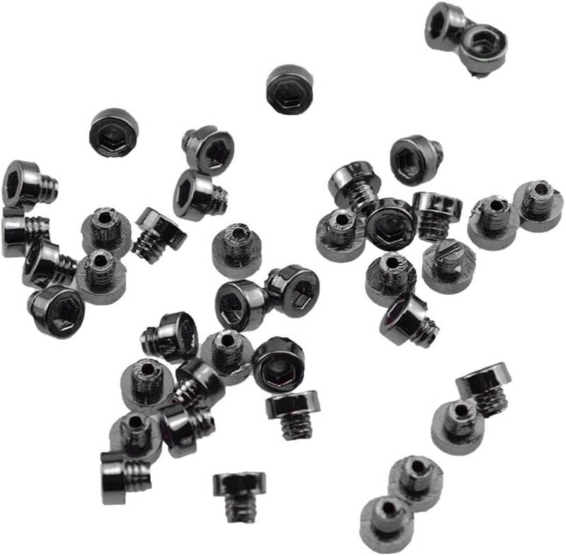 CXXSW [Replacement] 100 Stück 6-mm-Nieten, Ersatz-Kunststoffnägel, Reifenmuttern, Bolzen, Schrauben, Nieten, kompatibel mit Auto-Styling-Tuning, Felgenlippendekoration – SCHWARZ – 100 Stück von CXXSW