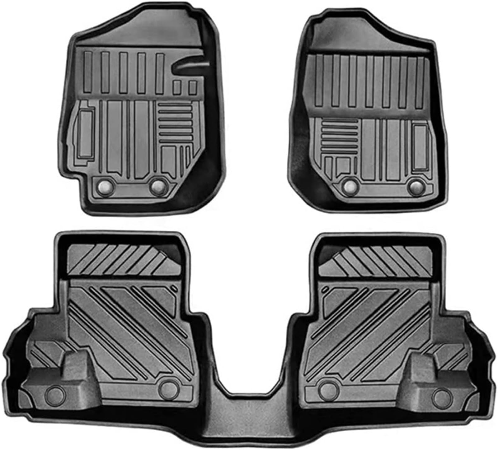 CXXSW [Replacement] 3D TPE LHD RHD Boden-Automatte Schwarz, Kompatibel mit Suzuki for Jimny 2019-2022, for JB74 64, Auto-Fußpolster Umgebener Teppich 4x4 Zubehör - Linkslenker MT von CXXSW
