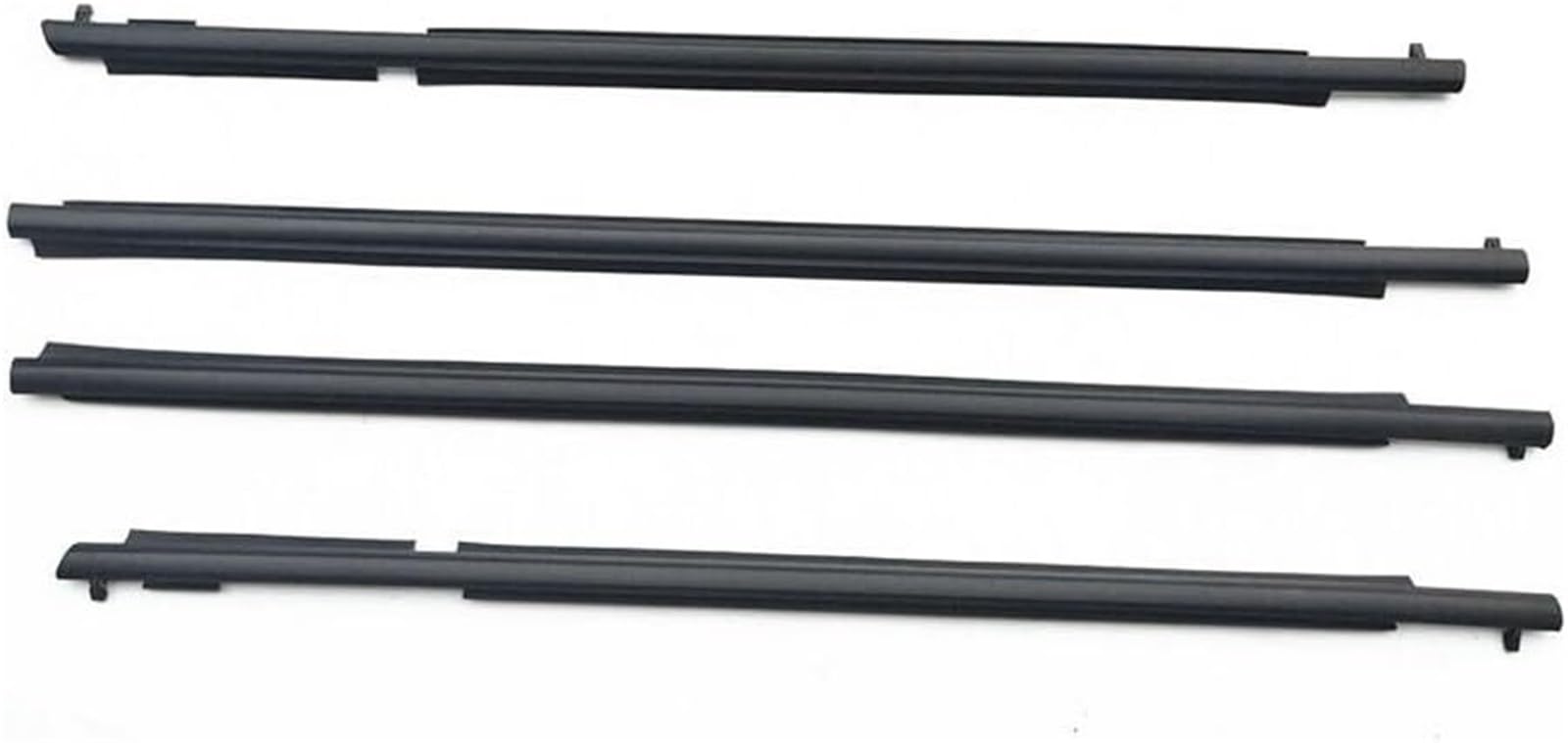 CXXSW [Replacement] 4-teilige Fensterdichtungen, Schwarze Gummi-Zierleisten for die vorderen und hinteren Türen, Dichtungsbänder for Außenglas, for Toyota, for Prado 2010-2020 von CXXSW