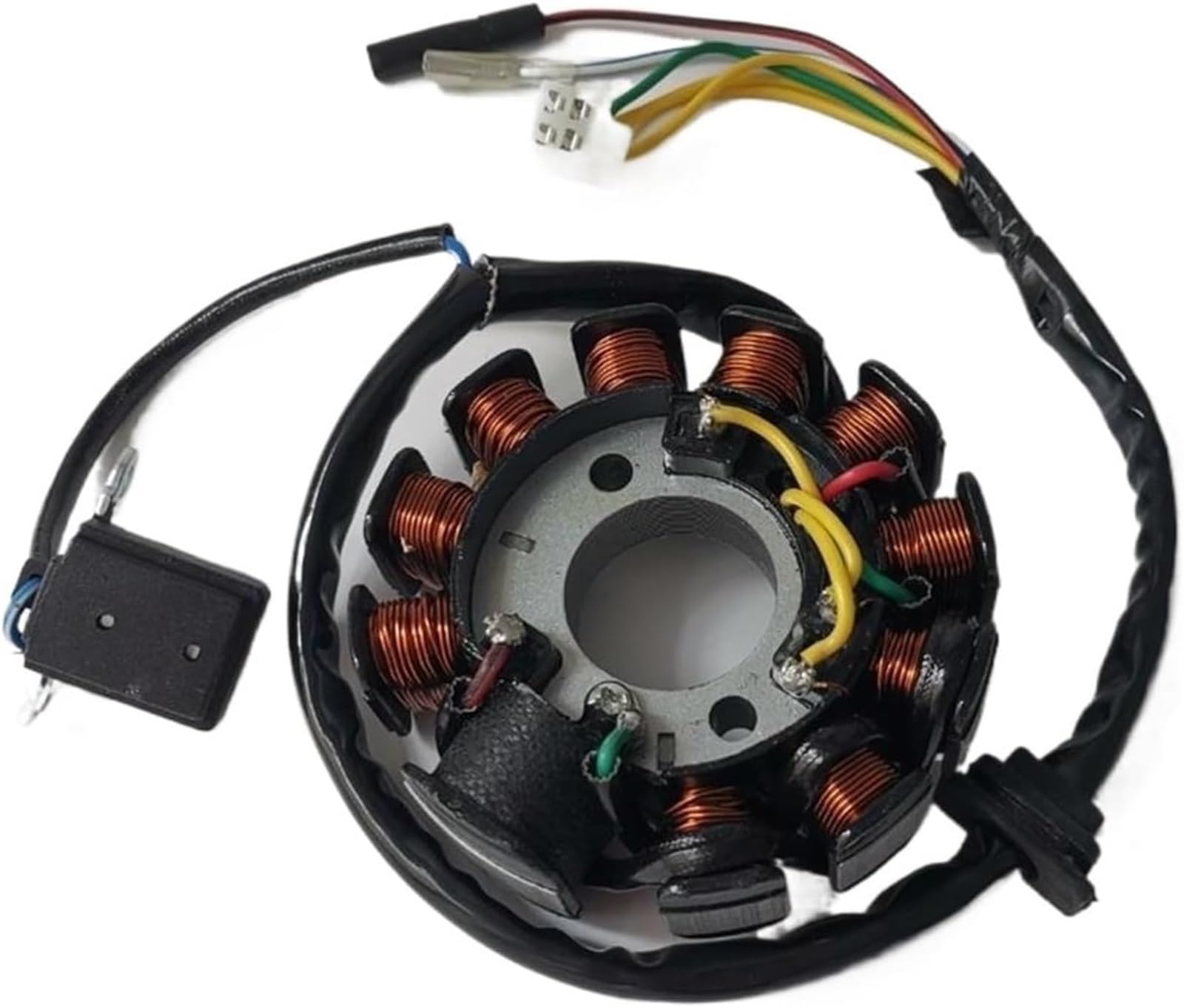 CXXSW [Replacement] 6-adriger 3-Phasen-Gleichstrom-Zündspulenmotor-Stator, kompatibel mit, for Moped, for ATV, for Kart, for GY6-125 GY6-150 152QMI 1P52QMI 157QMJ, 1P57QMJ von CXXSW