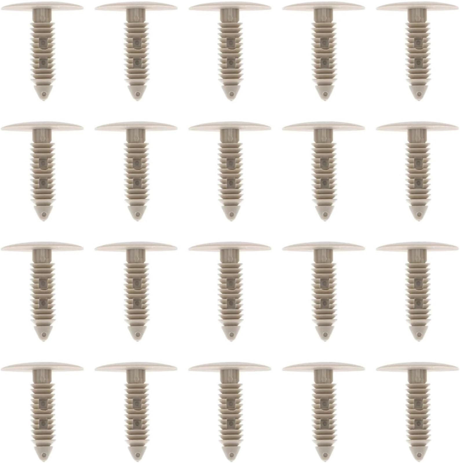 CXXSW [Replacement] Kunststoffnieten 7,9 mm Universal-Autobefestigungen 20 Stück, for Buick, for Ford, Halteklammern for Autodachhimmelverkleidungen-Beige von CXXSW