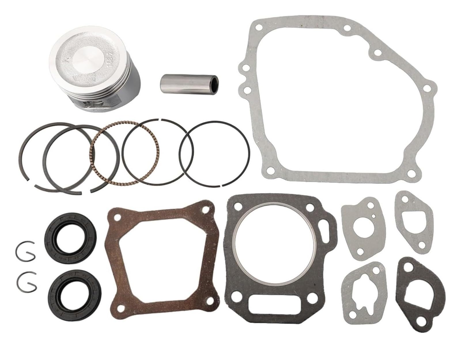CXXSW [Replacement] Motorüberholungsteile for GX200 168F-Motor, umfassender Kolbenring-/Dichtungssatz for GX200 168F 5,5 PS, 6,5 PS, 2–3,5 kW 4-Takt-Generator-Trimmermotor von CXXSW