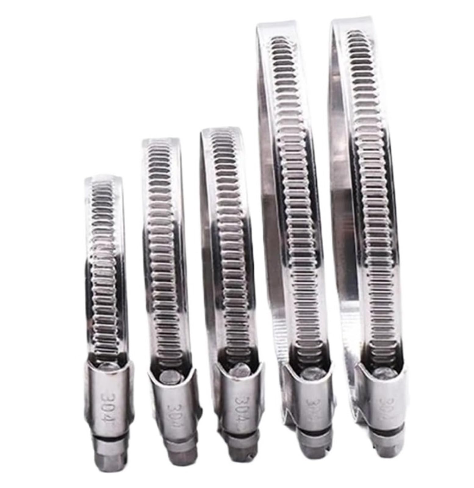 CXXSW [Replacement] Schlauchschelle, 5 Stück, Edelstahl 304, Stil Wasserrohrkanalschelle, Befestigungswerkzeug for Rohrverschraubungen, 9 mm breit (40–60 mm) von CXXSW