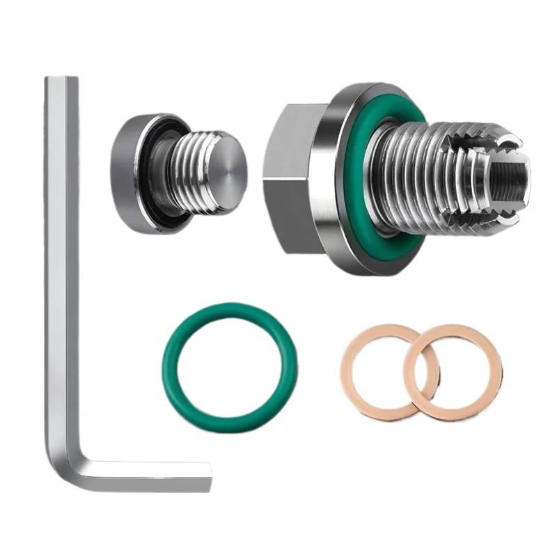 CXXSW [Replacement] Selbstschneidender Gewindereparatursatz for Ölablass, M12.1-1,75 x 15 mm, übergroßer Piggyback-Edelstahl, kompatibel mit verschiedenen Ölwannen von CXXSW