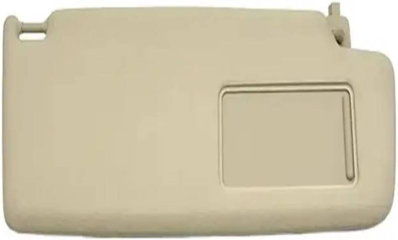 CXXSW [Replacement] Sonnenblendenbaugruppe vorne mit Spiegellampe, for VW, for Tiguan 2009-2015, Autoinnenausstattung-rechte Seite Beige von CXXSW