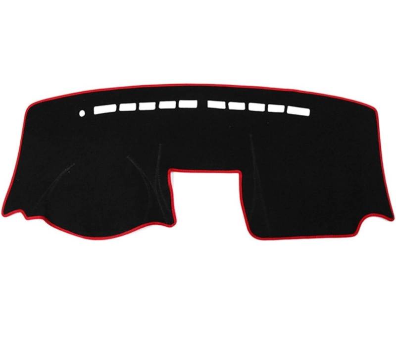 [Replacement] Auto-Armaturenbrett-Abdeckung, for Armaturenbrettmatte, Armaturenbrett-Abdeckungsmatte, Sonnenschutz-Instrumententeppich, Auto-Styling-Zubehör, for Suzuki, for SX4 2009-2012-Schwarz(Rote von CXXSW