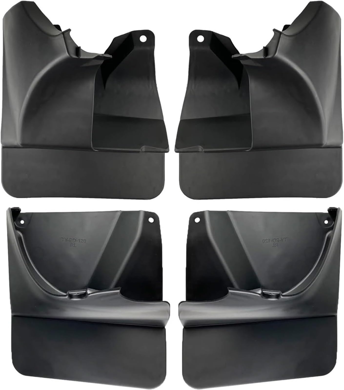 [Replacement] Geformte Schmutzfänger im OE-Stil, Schmutzfänger-Spritzschutz, Kotflügel vorne und hinten for Kotflügel, for Toyota, for Land, for Cruiser, for Prado FJ120 120 2003–2009, vorne und hinte von CXXSW