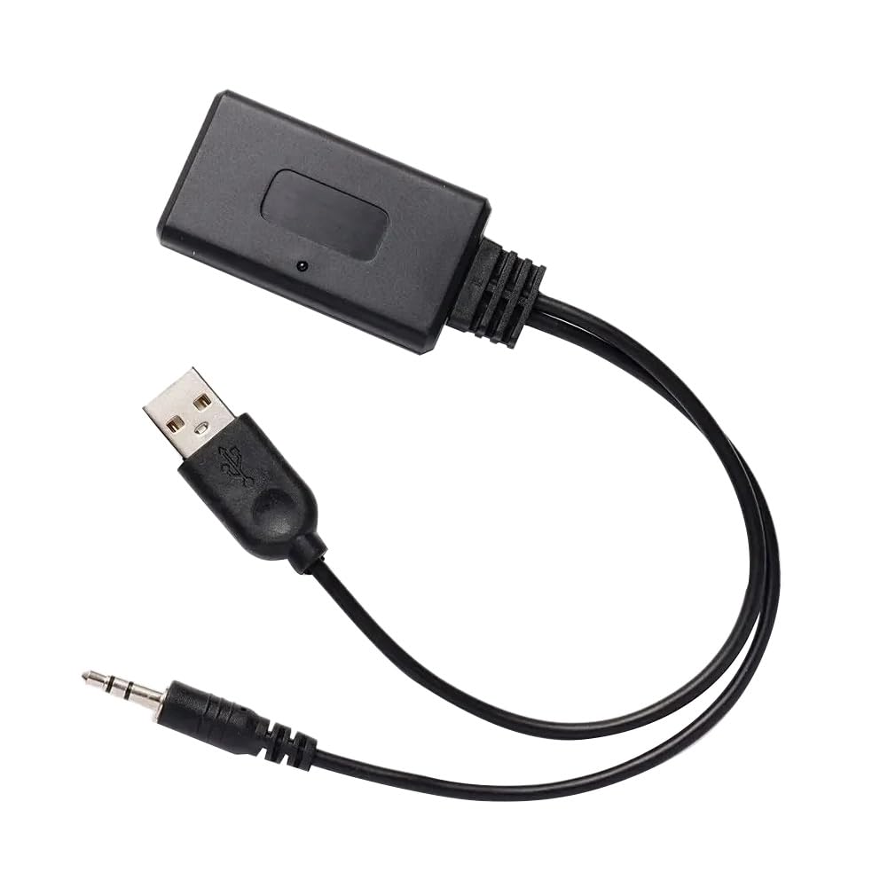 CYBUCH Universal-Bluetooth-Radio-Kabel-Adapter, Universal-Aux-Bluetooth-Musik-Audio-Receiver, Auto-Ladegerät-Adapter von CYBUCH