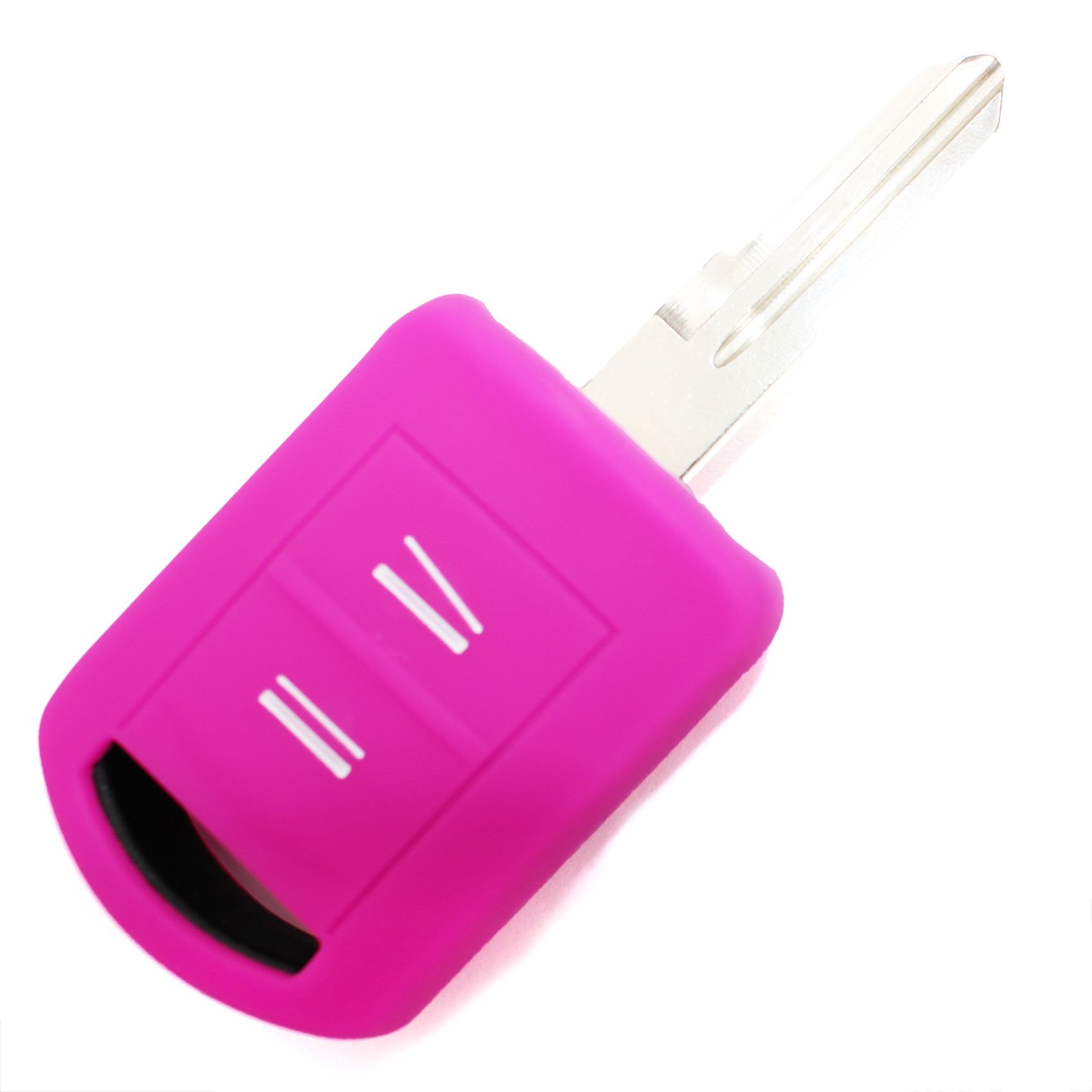 Schlüssel Hülle OA für 2 Tasten Auto Schlüssel Silikon Cover von Finest-Folia (Neon Pink) von CYK www. CoverYourKey .de