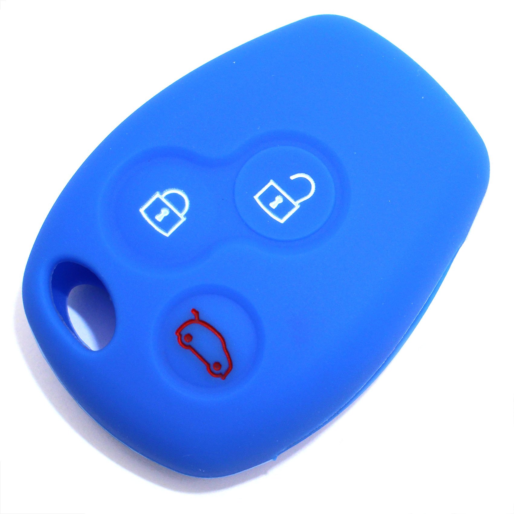 Schlüssel Hülle SA für 3 Tasten Auto Schlüssel Silikon Cover - Finest-Folia (Blau) von CYK www. CoverYourKey .de