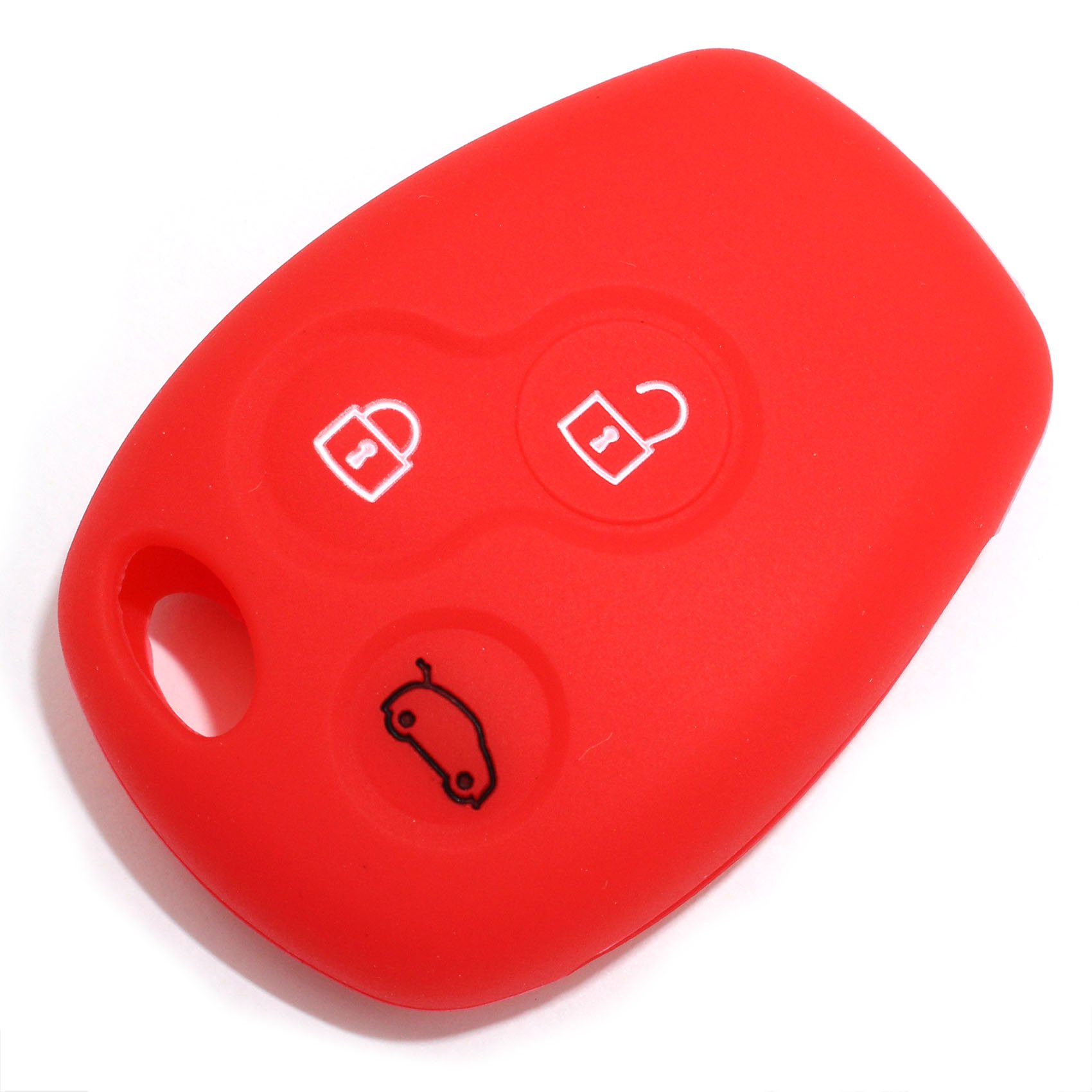 Schlüssel Hülle SA für 3 Tasten Auto Schlüssel Silikon Cover - Finest-Folia (Rot) von CYK www. CoverYourKey .de