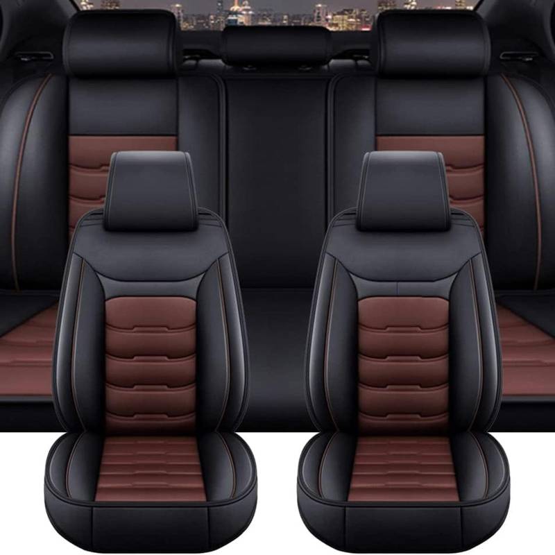 CYLOZ Auto Sitzbezüge,Rutschfester Atmungsaktiver Autositzschutz,für Land Rover Range Rover Velar 2018-2022 Vorne Und Hinten Sitzschoner Zubehör,D-Dark Brown von CYLOZ