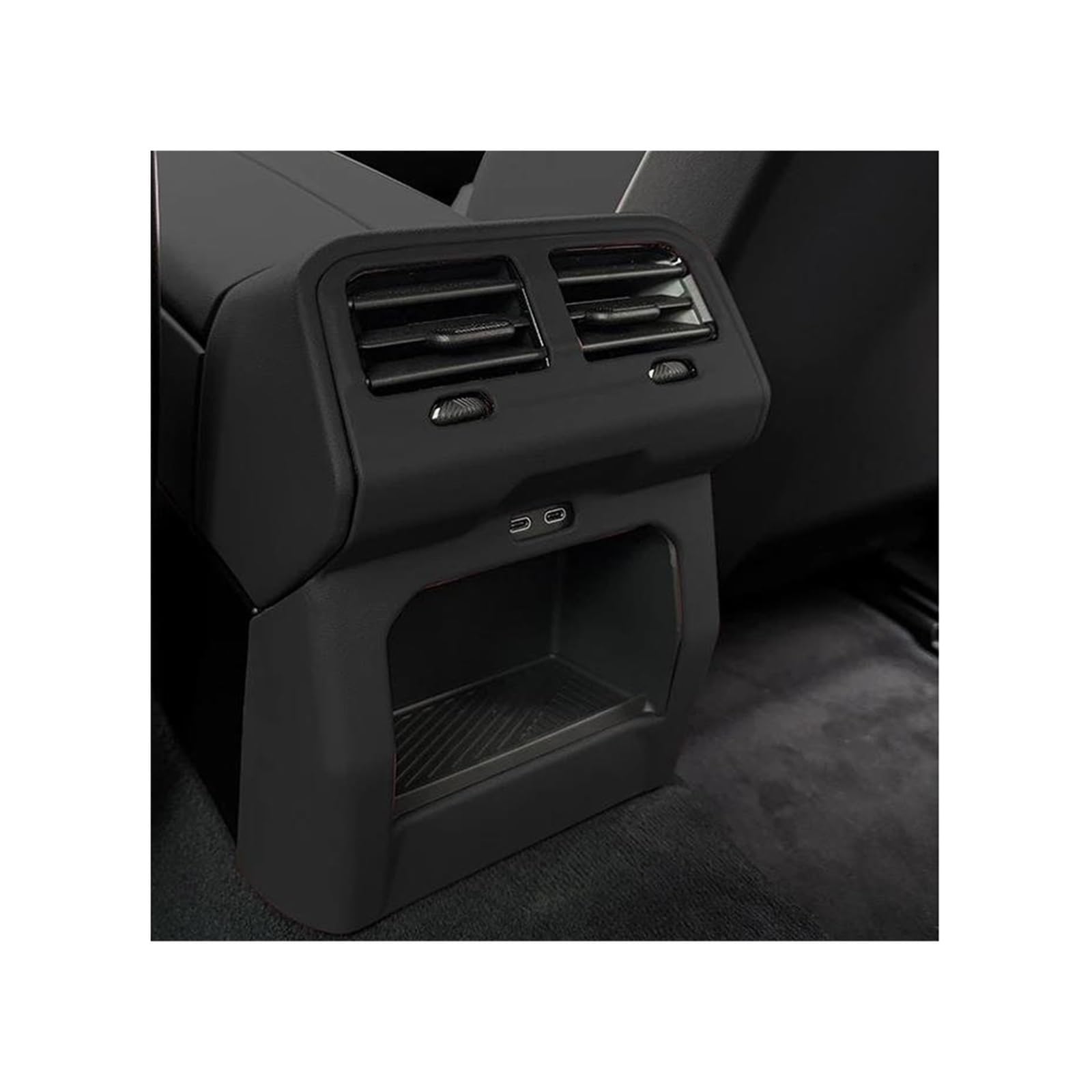 Auto Aufkleber Hinten Klimaanlage Air Outlet Schutzhülle Vent Kick Für B&MW 5er G60 I5 2024(Black) von CYPMDW