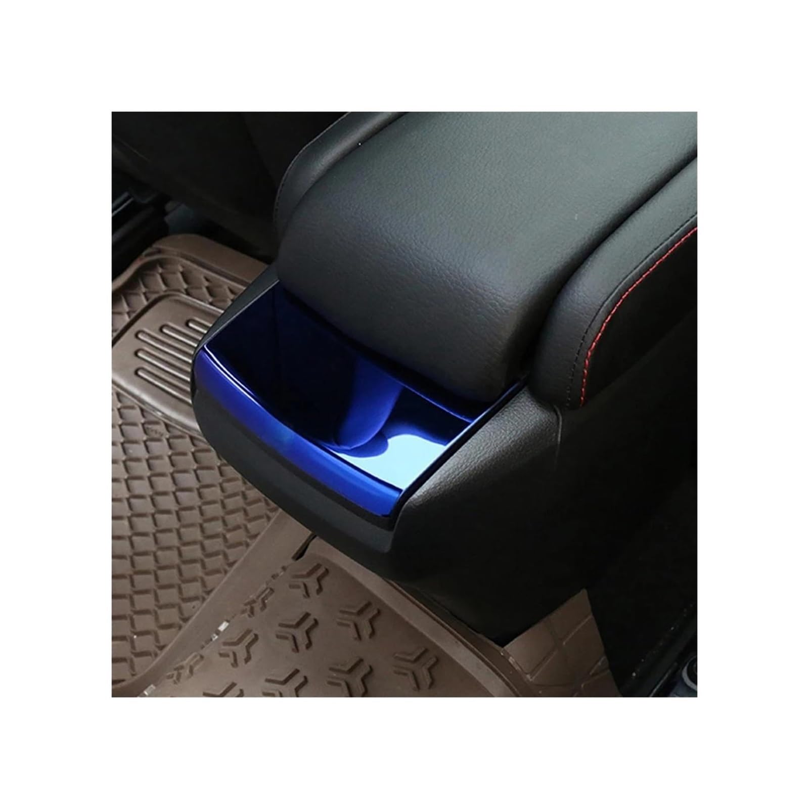 Auto Interior Center Console Armlehne Box Pailletten Abdeckung Für Civic 10th 2018 2019 2016 2017(Blue) von CYPMDW