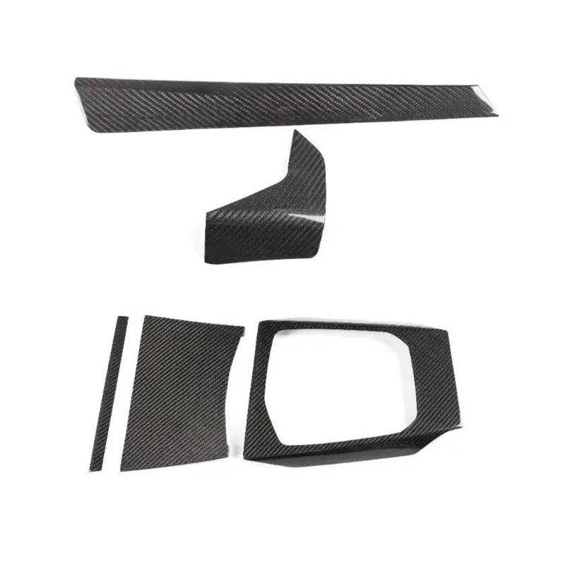 Für B&MW 3 4 Serie G20 G21 G22 2020 2021 2022 Auto Getriebe Panel Abdeckung Innen Kit Trim Aufkleber(Set Carbon Fiber(Real)) von CYPMDW