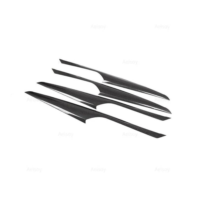Für B&MW X3 G01 X4 G02 2018-2022 4PCS Auto Innen Tür Armlehne Panel Streifen Abdeckung Dekorative Trim(Kohlefaser) von CYPMDW