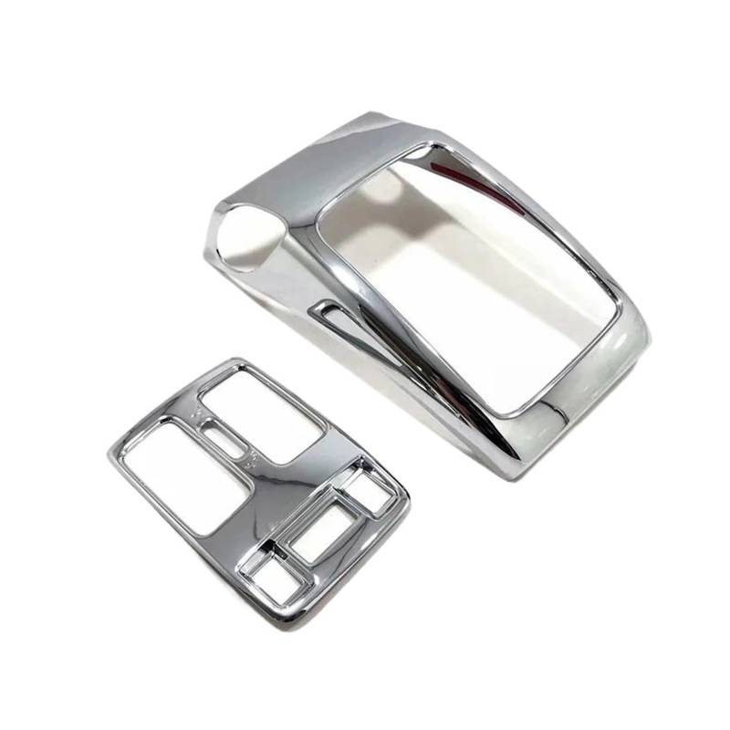 Für Jeep Für Grand Cherokee 2014 2015 2016 2017 2018 Auto Hinten Klimaanlage AC Vent Outlet Molding Cover Kit(Silber) von CYPMDW