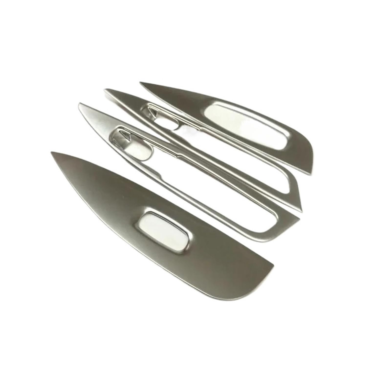 Für N&issan Für Qashqai J11 2016-2019 2020 Auto Tür Fenster Armlehne Abdeckung Schalter Taste Panel Rahmen Trim(Silber) von CYPMDW