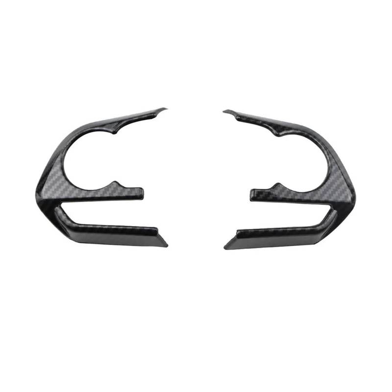 Für Toyota Für RAV4 Für Corolla E210 2019 2020 2021 2022 Auto Lenkrad Panel Abdeckung Trim Aufkleber(2Pcs carbon texture) von CYPMDW