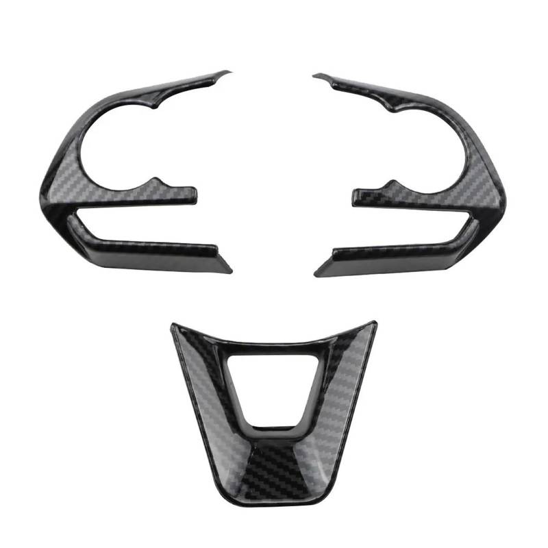 Für Toyota Für RAV4 Für Corolla E210 2019 2020 2021 2022 Auto Lenkrad Panel Abdeckung Trim Aufkleber(3Pcs carbon texture) von CYPMDW