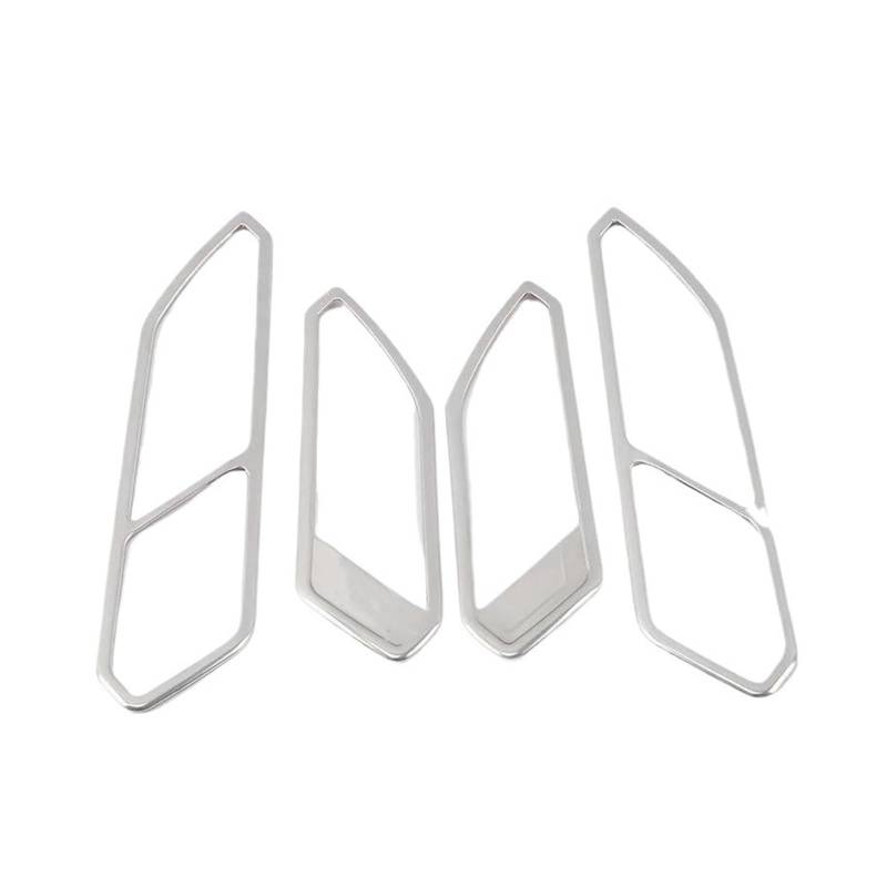 Für VW Für Tiguan MK2 2017 2018 2019 2020 2021 2022 Auto Innen Tür Griff Rahmen Trim(Matte silver) von CYPMDW