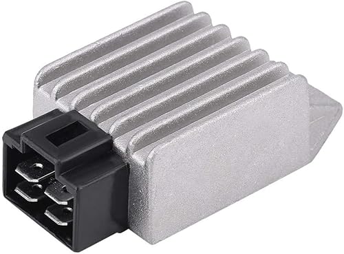 CYTGOUPER Universal 12V Spannungsregeler Gleichrichter mit Spannungsregler, 4 poliger Voltage Regulator für GY6 Motoren 50cc bis 150cc, Regler für Scooter Moped ATV und Gokarts von CYTGOUPER
