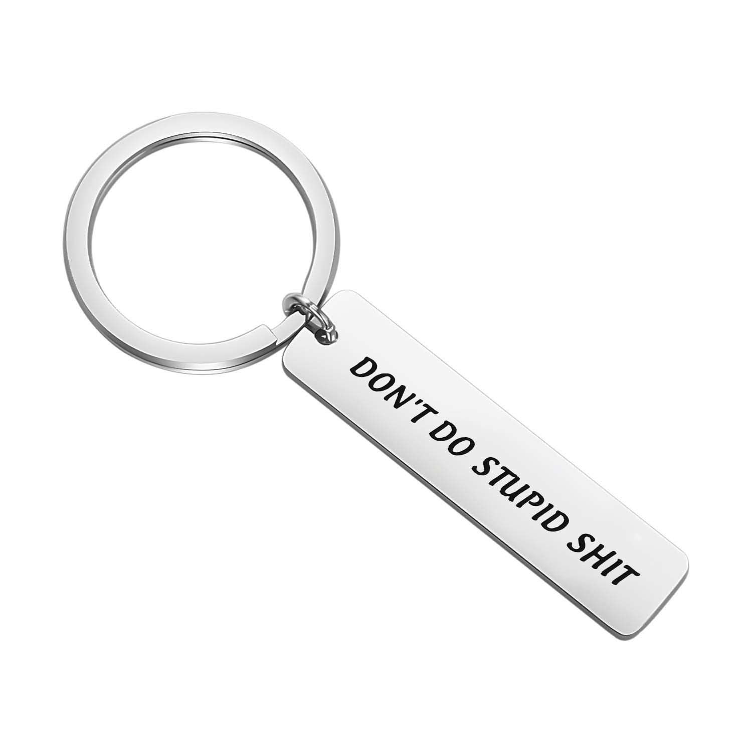 CYTING Lustiger Schlüsselanhänger Don't Do Stupid, lustiges Sarkasmus-Geschenk für Familie und Freunde, Mach keine dumme Scheiße, generic CYTING Lustiger Schlüsselanhänger Don't Do Stupid, lustiges Sarkasmus-Geschenk für Familie und Freunde, Mach keine dumme Scheiße, generic von CYTING