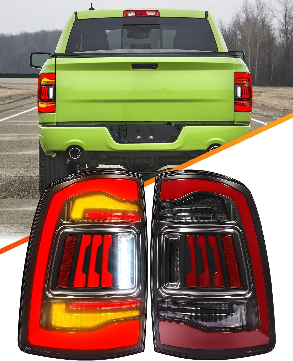 CYYBOOMQQ Auto-Rücklicht für Dodge Ram 2009-2018, stoßfest und langlebig,Autoteile,OneColor A Pair CYYBOOMQQ Auto-Rücklicht für Dodge Ram 2009-2018, stoßfest und langlebig,Autoteile,OneColor A Pair von CYYBOOMQQ