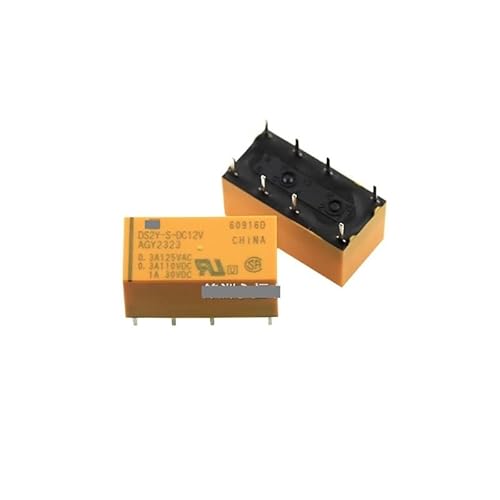 5Pcs relay DS2Y -S-DC5V DS2Y-S-DC12V DS2Y-S-DC24V AGY2324 AGY2323 AGY2329 0.3A 8PIN 5V 12V 24V Small power relay CZAOINCU(DS2Y-S-DC12V) von CZAOINCU