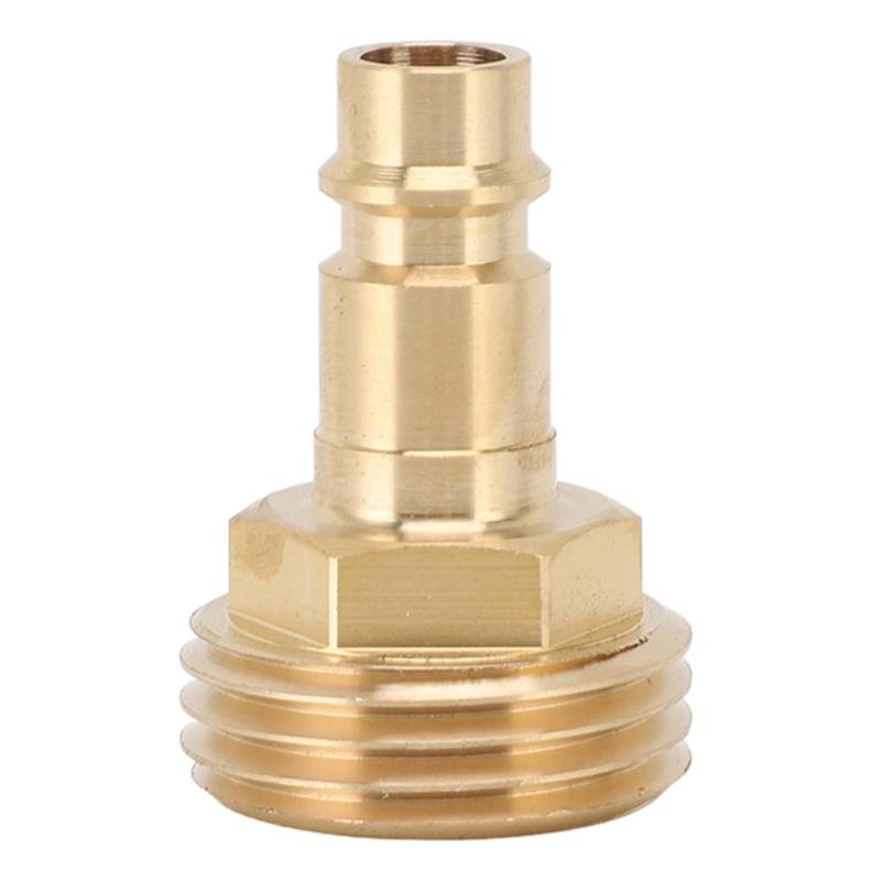 CaCaCook 3/4iner Schnellanschlussschlauchadapter, Messing Wear Proof PF247007 für RV -Spray -Away -Port, Schnellanschluss oder Trennen in Sekundenschnelle mit Präzisionsfadendesign von CaCaCook