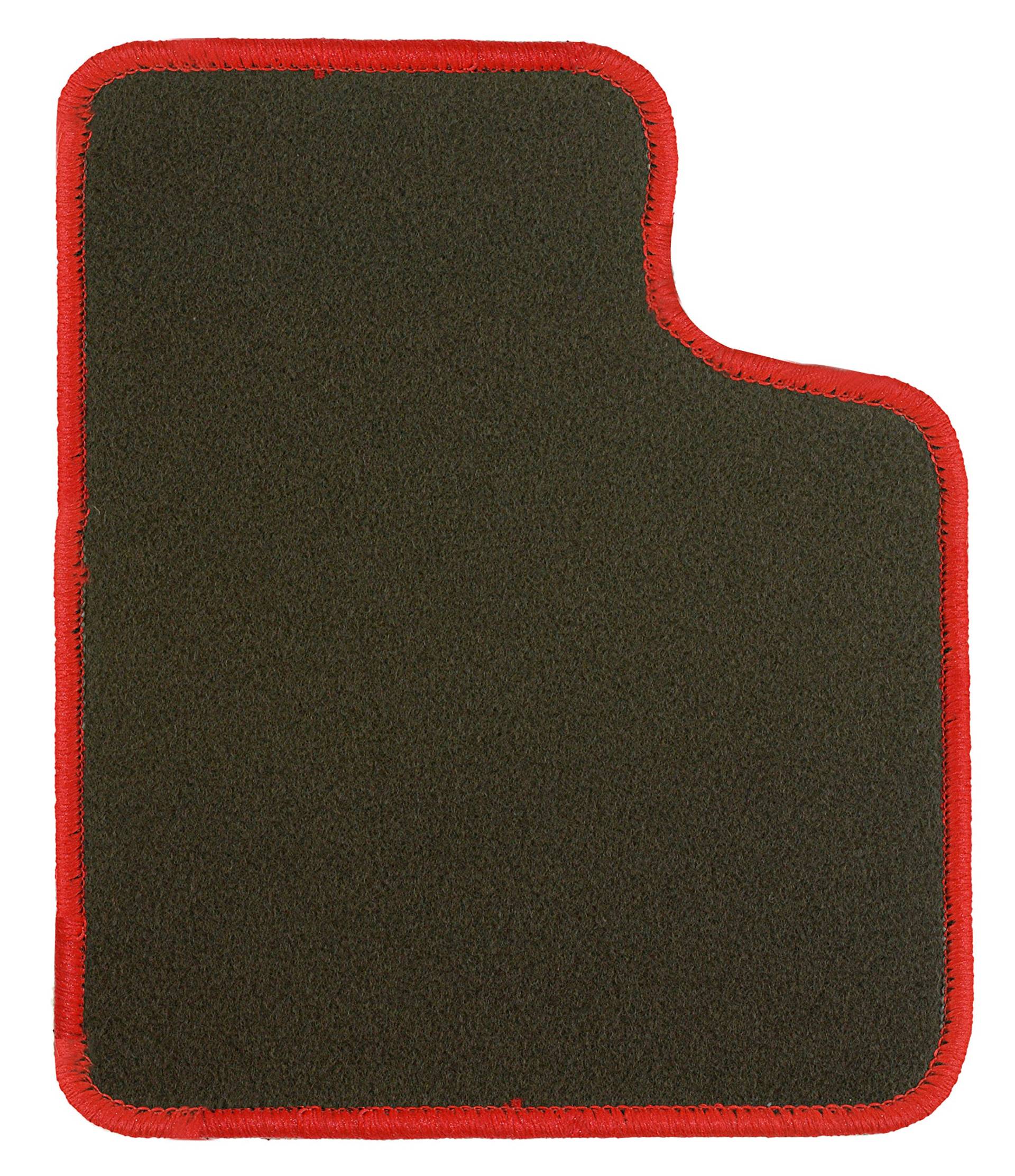 CaTex 30810650600 GR Classic Teppich zugeschnitten, grau/rot, Set von 4 von CaTex