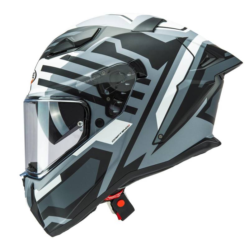 CABERG HELMET DRIFT EVO II HORIZON MATT GREY/BLACK/WHITE L von Caberg